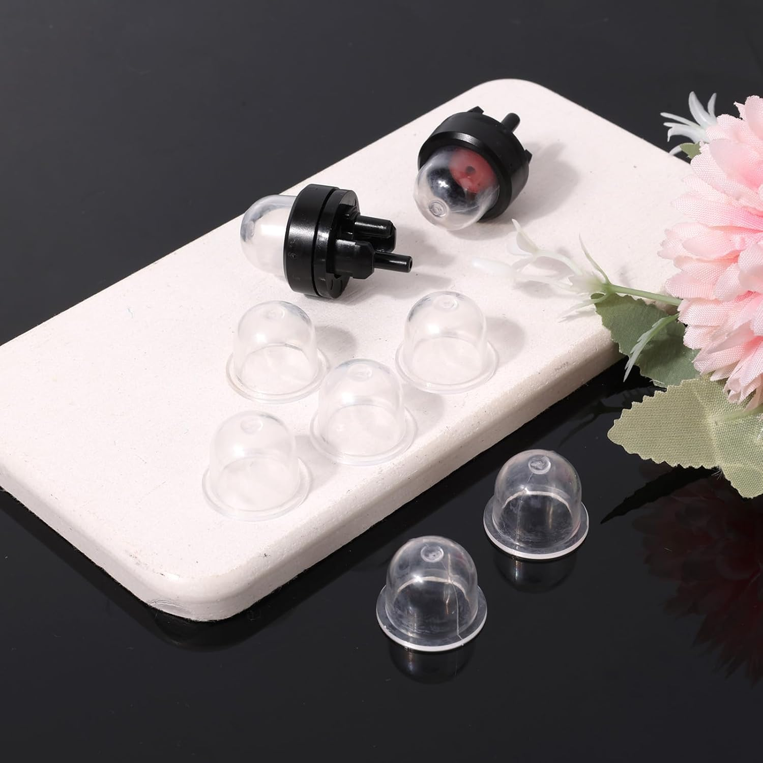 Snap in Primer Bulbs Pump & 8Pcs Carburetor Primer Bulb Replacements, for Walbro 188-512-1 WT-23A Poulan Echo Craftsman Homelite Chainsaw Blower & Trimmer image number 5