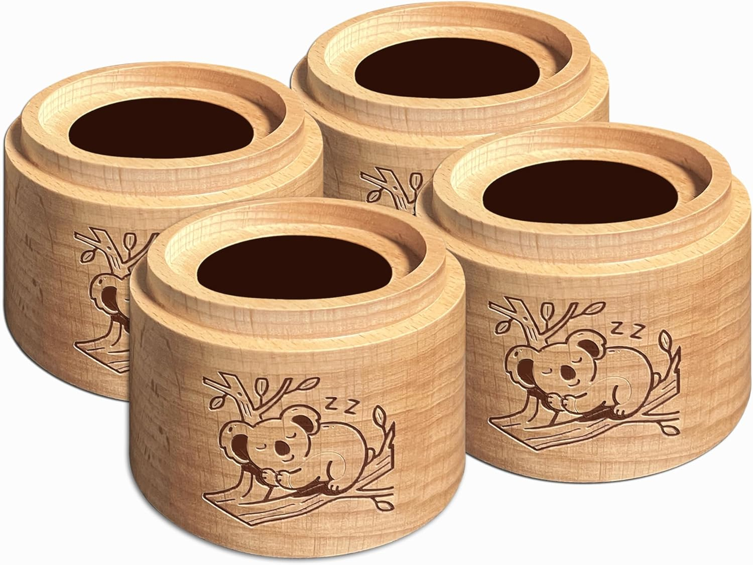 2" Heavy Duty Bed Risers, Bed Lifts, Furniture Risers, Great for under Bed Storage, Bed, Table, and Chair Lifts, Adds 2" Height to Heavy Furniture or Beds of 4Pcs image number 2