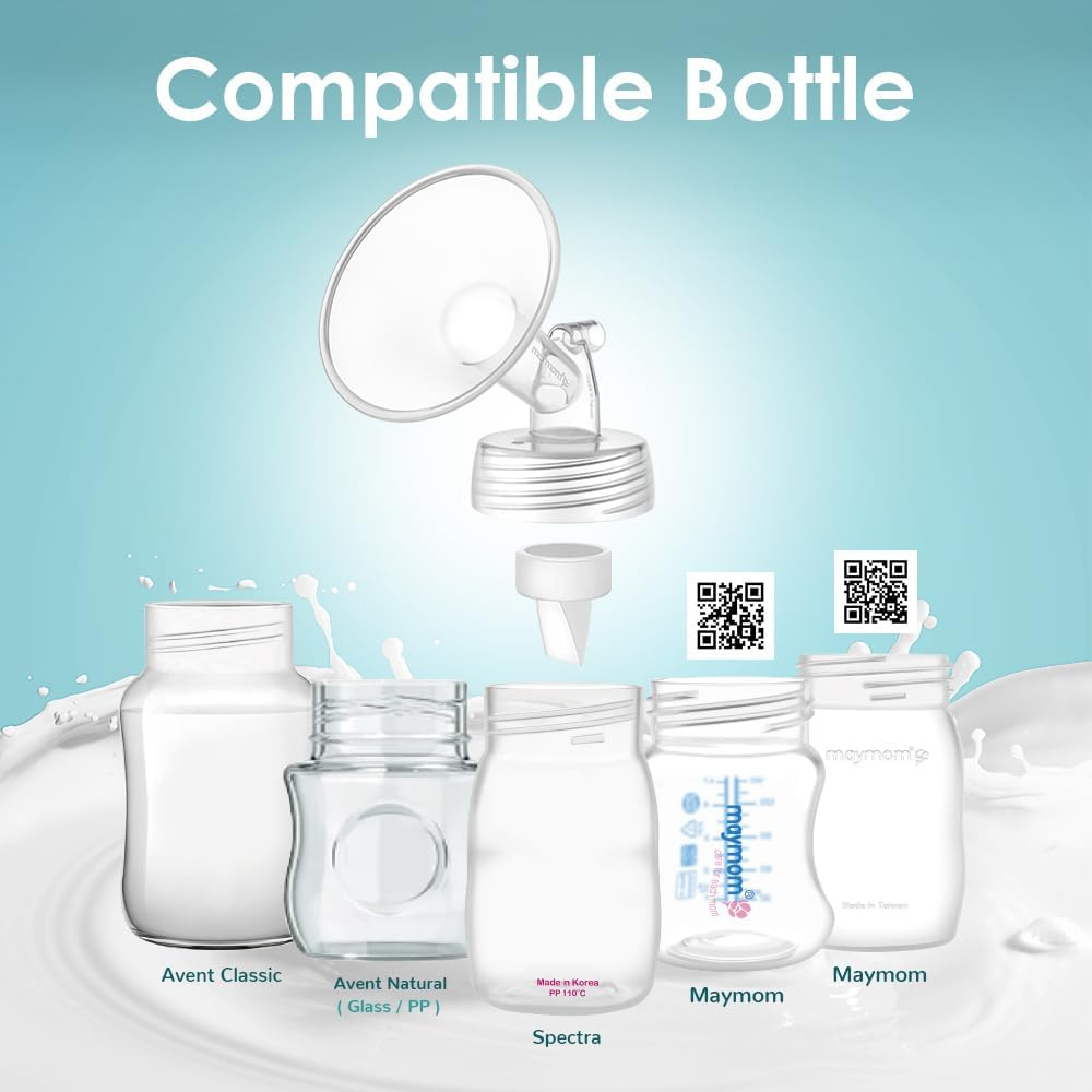 Maymom Pump Part Compatible with Spectra S1,S2 Spectra 9 plus Breastpump; Incl Wide Mouth Flange (Two Flange-22Mm. Flange) Not Original Spectra Flange; Not Spectra Baby USA Parts image number 6