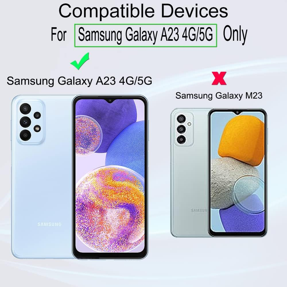 IBYWIND Screen Protector for Samsung Galaxy A23 4G/A23 5G(6.6 Inches),With 2Pcs Tempered Glass,1Pc Camera Lens Protector,1Pc Backing Carbon Fiber Film[Fingerprint Reader,Easy to Install] image number 2