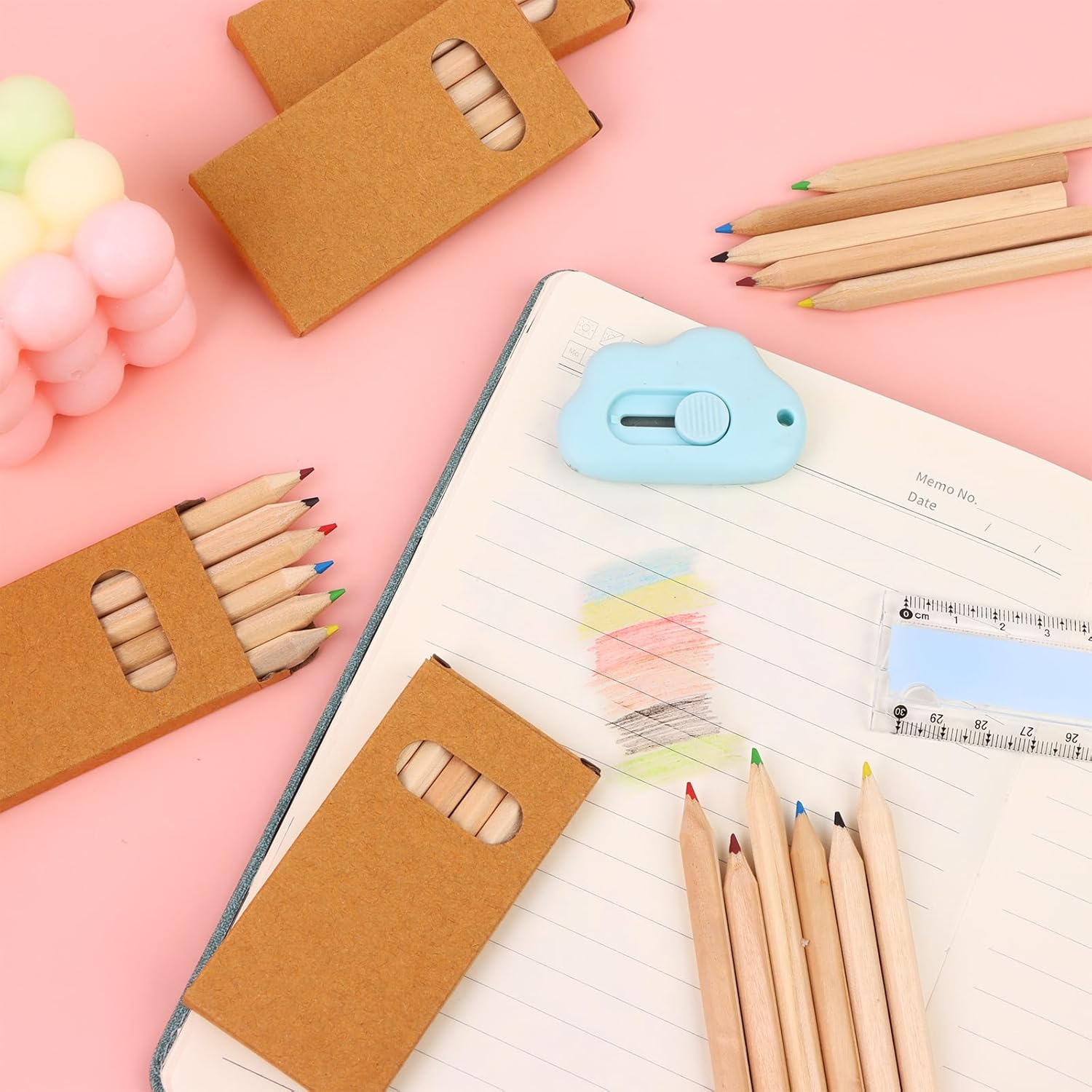 120Pcs/20 Boxs Boxs Colored Pencils Bulk Mini Drawing Pencils Set for Kids, 3.5Inch Short Fat Color Pencils for Adult Coloring Books, Classroom School Drawing Birthday Wedding Party Favors image number 6