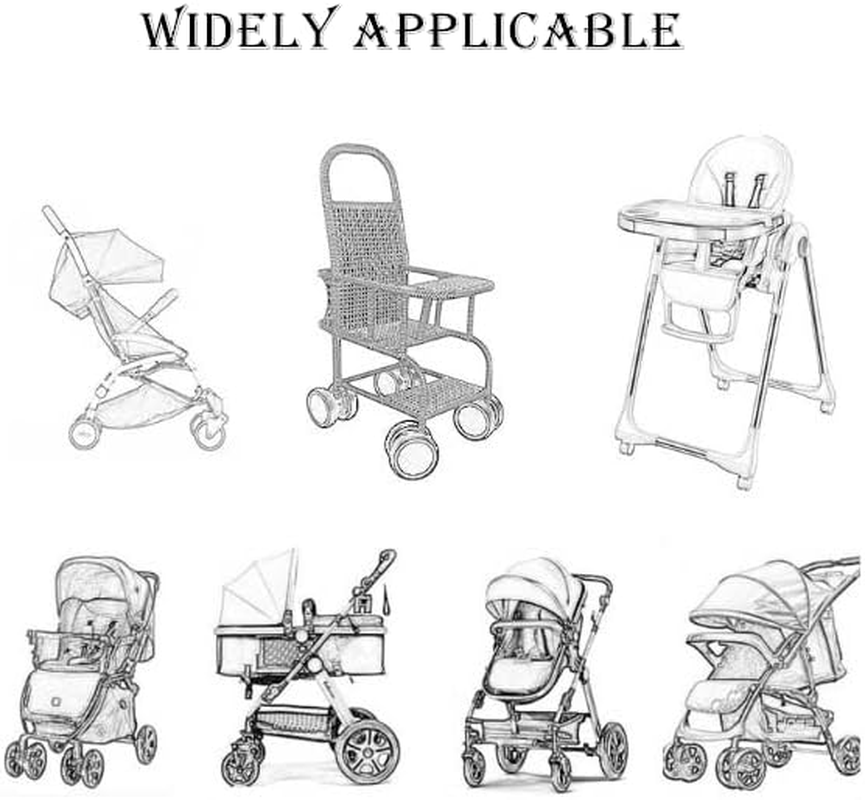 Baby Pushchair Seat Liners Baby Stroller Cushion Pram Liner Universal Stroller Cushion Seat Pad Soft Thicken Stroller Soft Cotton Insert with Mattress Stroller Seat Liner with Head and Body Support image number 3