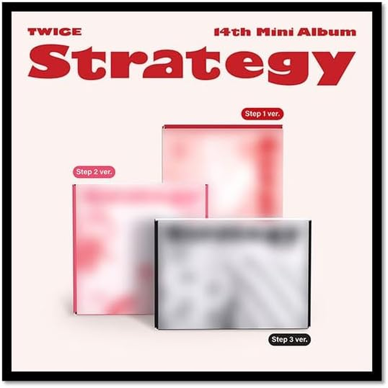 TWICE STRATEGY 14Th Mini Album Step Version.1 Cd+Photobook+5P Photocard+1Ea Lyrics Letter+1Ea Ornament+1P Folded Poster on Pack+Tracking Sealed TWC image number 1