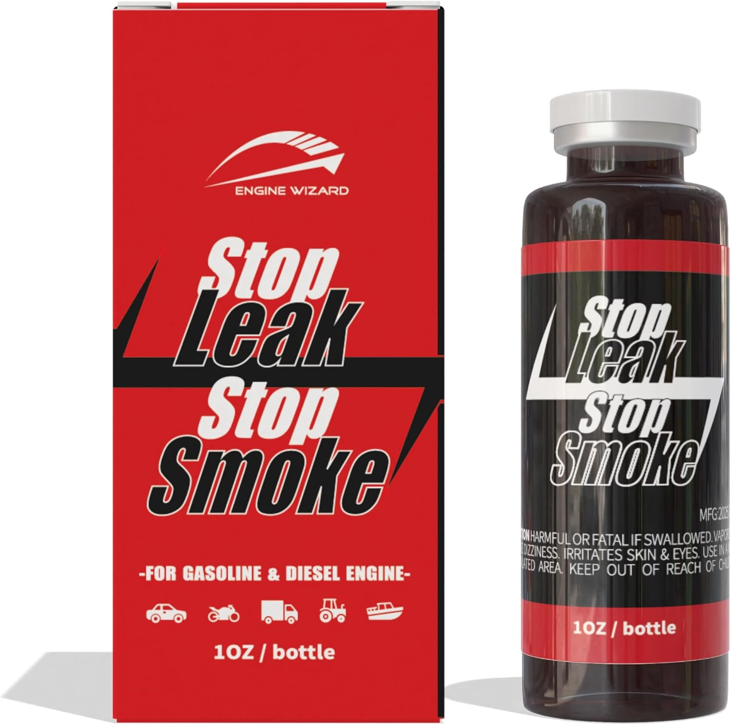 Engine Oil Stop Leak 30Ml &ndash; Engine Treatment Additive for Oil Leaks and Smoke Reduction, No Engine Dismantling Required image number 2