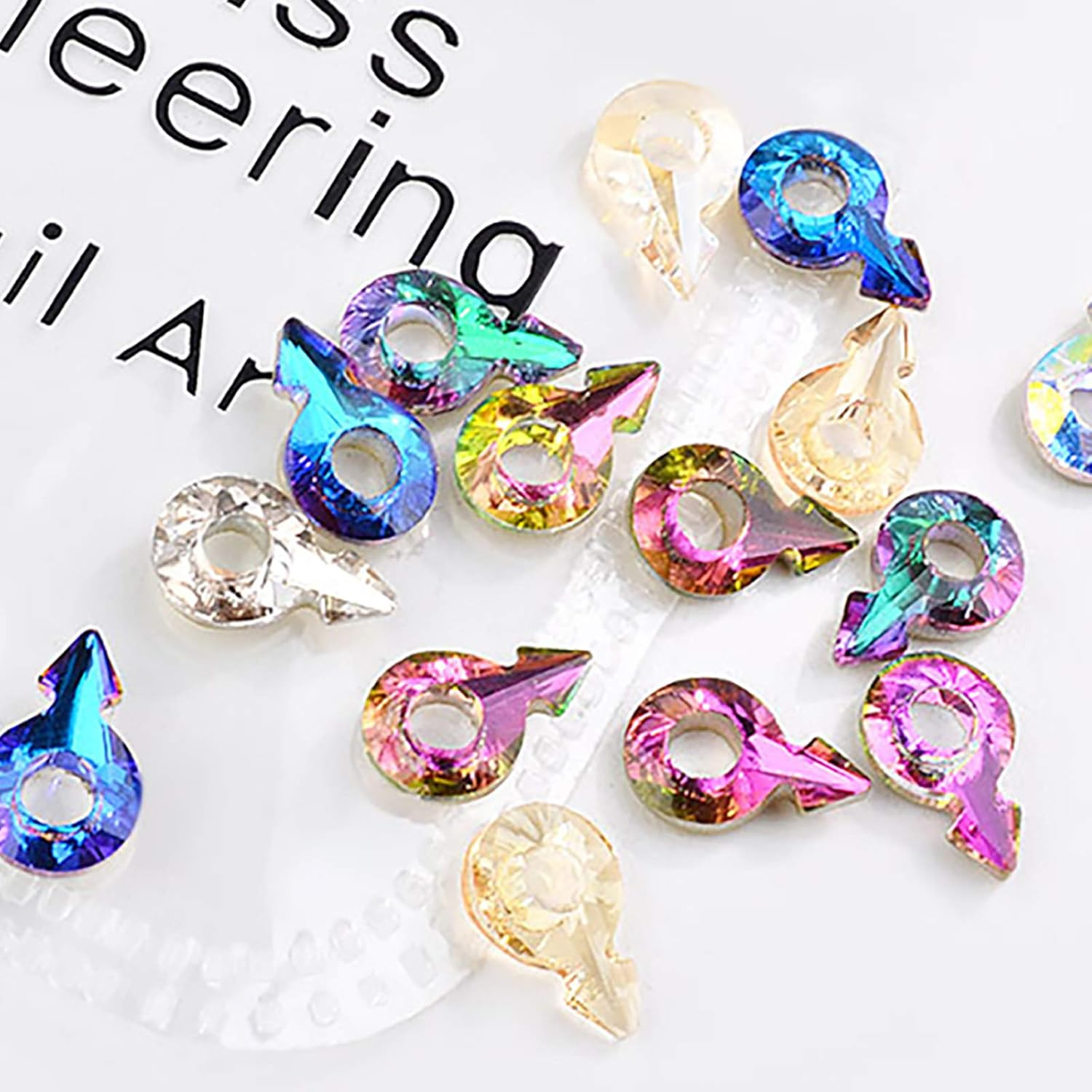 5 Grains Nail Gemstone Rhinestone Nail Art Rhinestones Decoration Nail Jewelry Crystal Arrow Diamond Color Green