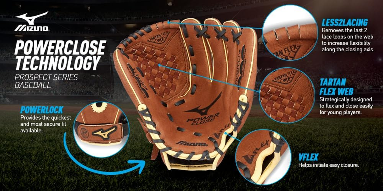 Mizuno Prospect GXC105 Youth Catcher'S Mitt image number 5