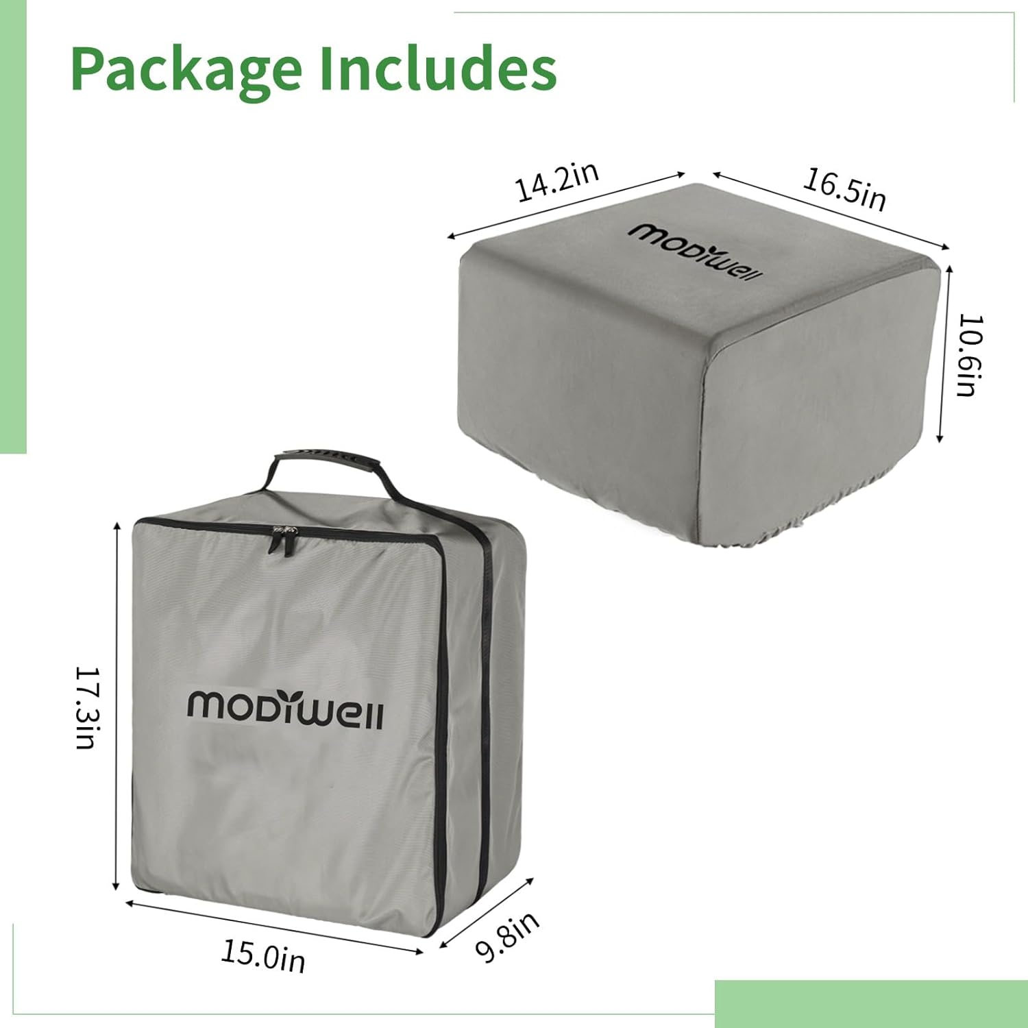 Modiwell LE-310 Dry Flush Toilet Carrying Bag with Waterproof Cover, Portable Travel Toilet Storage Organizer Protector for Camping, Hiking, RV Trips image number 4