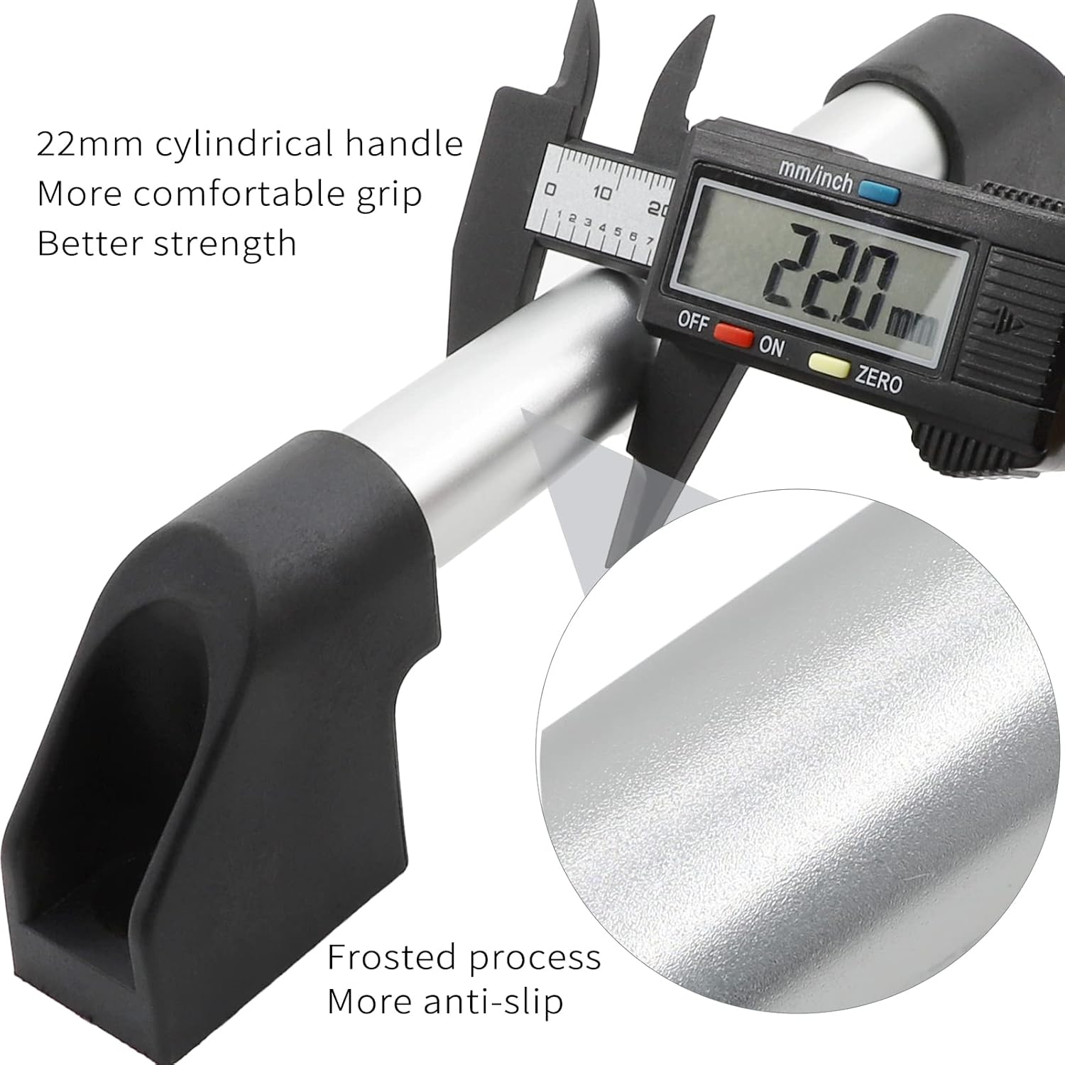 ESUDNT RV Grab Door Handle, Aluminum for Camper, Trailer, Cargo Trailer, Motor Home, Boat, Automotive (2 Pack, Come with Screws) - White image number 3