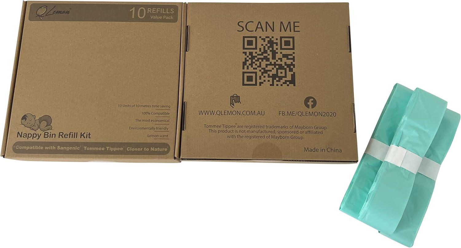 Pre-Compacted 200M Nappy Bin Refills Value Pack for Tommee Tippee Twist & Click (20 Pack) image number 3