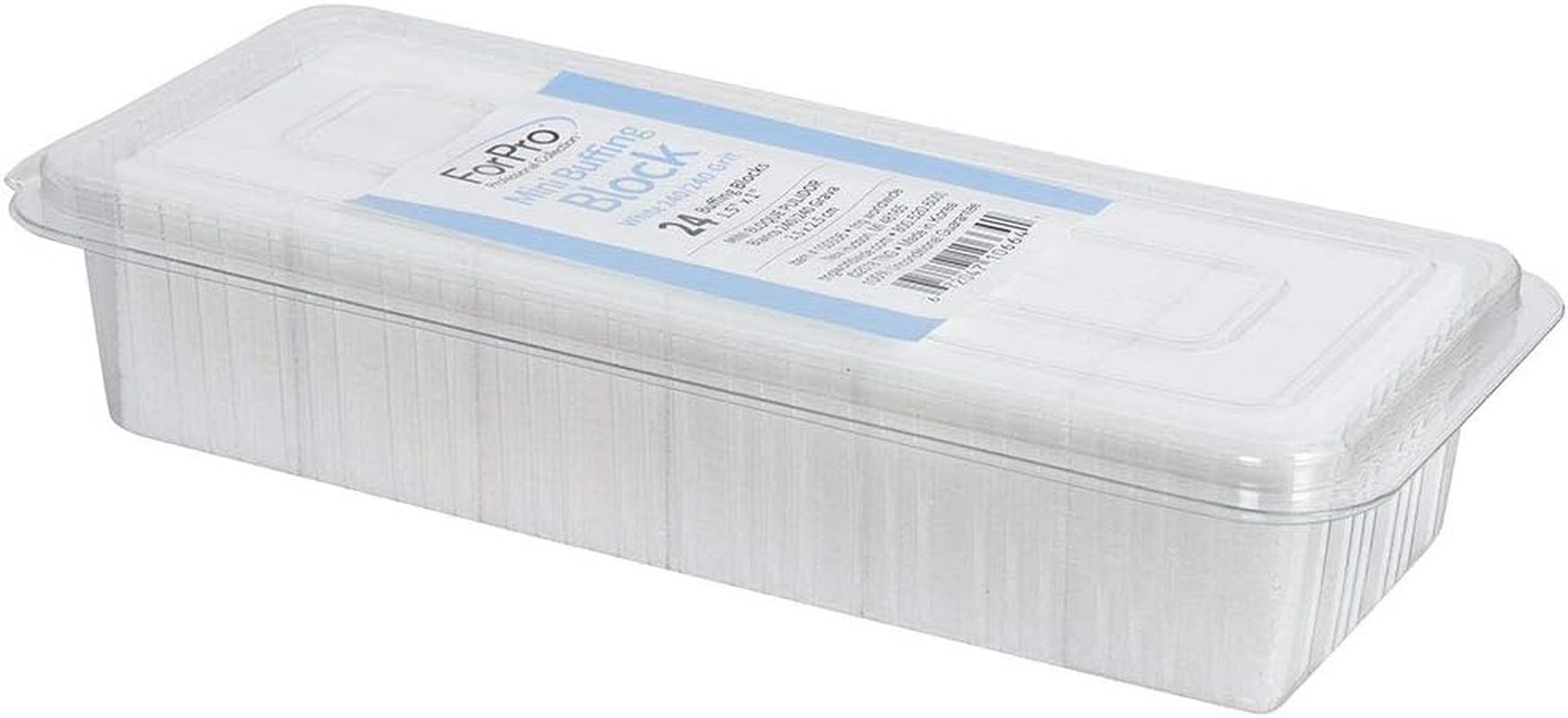 Forpro Mini Buffing Block, White, 240/240 Grit, 24-Count image number 3