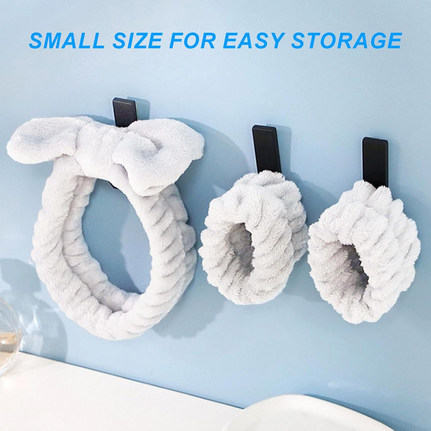 Pack of 6 Wrist Wash Bands & Make-Up Skincare Hairband Cosmetic Set, Elastic Face Wash Bracelets, Microfibre Makeup Sweatband Spa Face Headband for Women Yoga Skincare Products image number 1