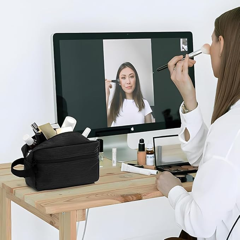 Travel Wash Shaving Bag Gym Shower Bathroom Bag,1Pc Gym Shaving Shower Bathroom Bag,Travel Toiletry Bag Makeup Cosmetic Bag Shaving Bag,Toiletry Organizer Wash Bag Makeup Cosmetic Gym Shaving Bag image number 4