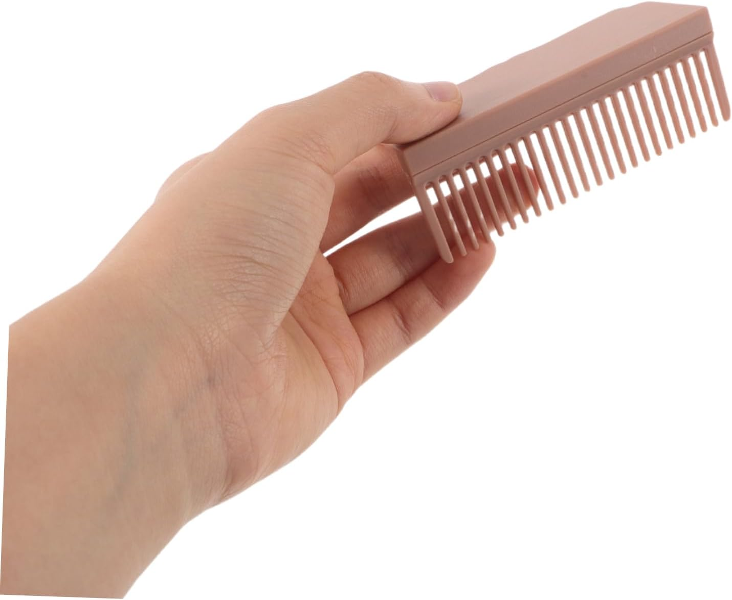 LOORGVEL 2Pcs Hairdressing Plywood Comb Hair Straightener Hair Straightening Accessory Clip-On Comb for Straightener Home Salon Tool Carbon Fiber Carbon Fiber Nylon image number 1