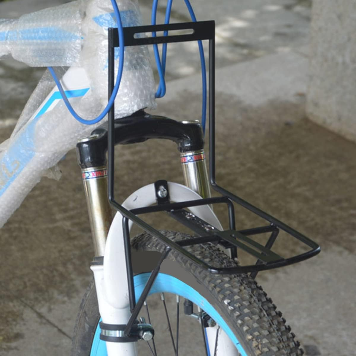 YUNNUO Front Luggage Rack,Front Rack,Bicycle Hang on Front Rack - Easily Mounts Bags and Baskets to Handlebars in Seconds. image number 6