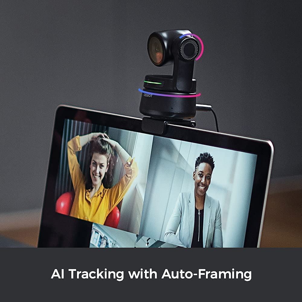 OBSBOT Tiny PTZ 1080P Webcam with AI Tracking & Auto-Frame, Streaming Web Camera with Built-In Microphone, USB Computer Webcam with Gesture Control, 2X Digital Zoom, Low-Light Correction image number 5