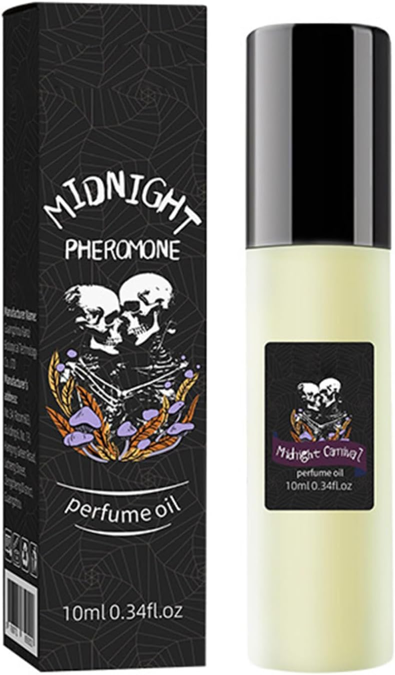FEESHOW Midnight Pheromone Perfume Oil for Women Men Unisex Long Lasting Fragrance for Night Parties Halloween Dates Black One Size image number 1