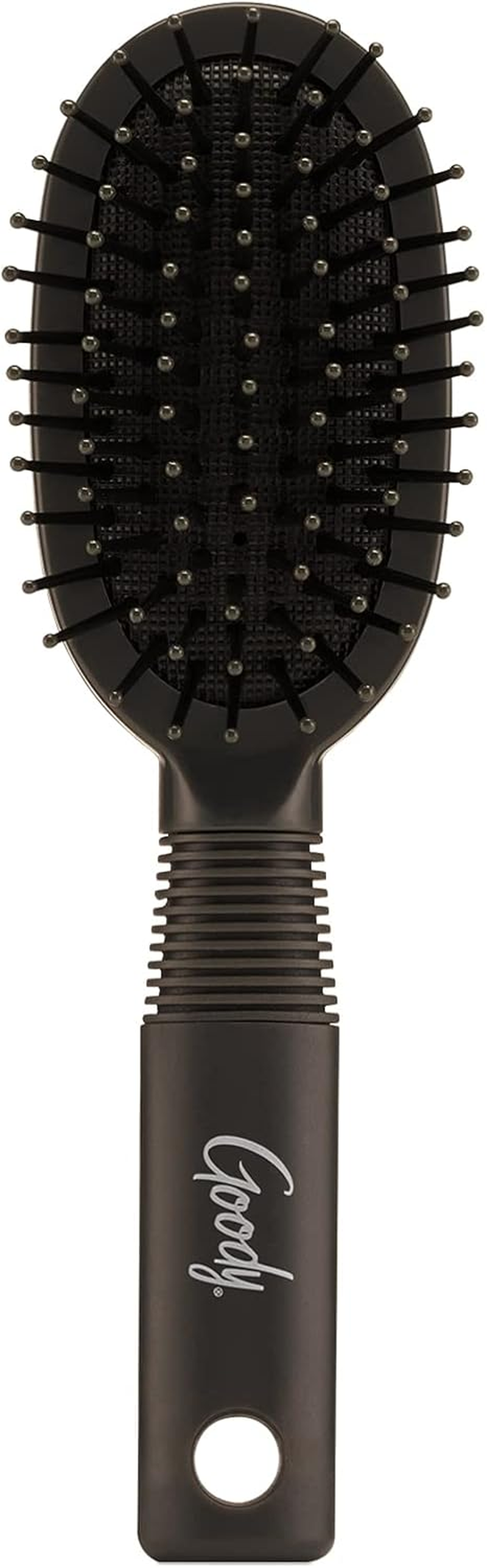 Goody Oval Hair Brush with Gelous Grip - for All Hair Types - Ion Infused Bristles for Frizz-Free and Glossy Styling - Pain-Free Hair Accessories for Women, Men, Boys, and Girls