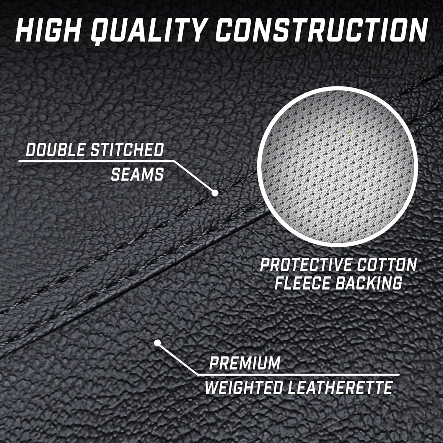 Gosports 7 Ft Premium Leatherette Pool Table Cover - Waterproof & Tearproof - Heavy Duty Indoor & Outdoor Billiard Table Cover - Black image number 1