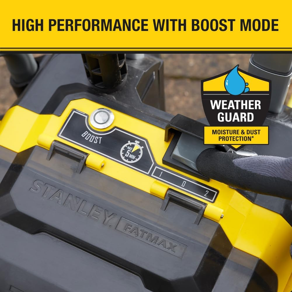 STANLEY FATMAX V20 | 2X18V Pressure Washer - Brushless Motor, 55 and 70 Bar for Added Flexibility, plus 100 Bar Boost Mode, Self-Priming Kit, Bare Unit image number 1