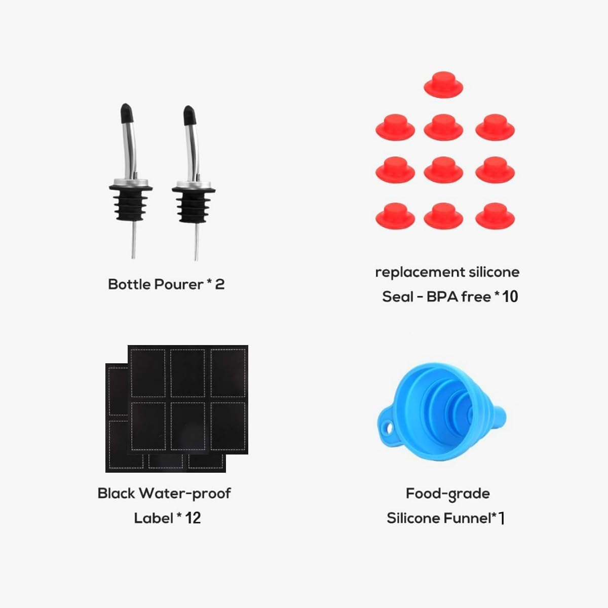 10Pack 250Ml Swing Top Glass Bottles, 8.5Oz Flip Top Beer Brewing Bottles with Stoppers for 2Nd Fermentation, Kombucha, Wine, Vanilla Extract, Juice, Tea, with Airtight Stopper Cap Lid, Pourers image number 3