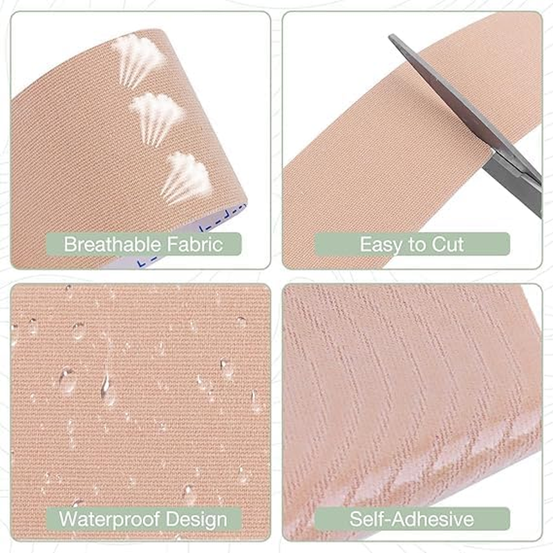 Elastic Arm Lift Belly Tuck Body Skin Tape, 50Pcs Tummy Lifting Tape Body Control Precut Adhesive Strips, Tummy Tape Precut Kinesiology Lift Body Tape for Women image number 2