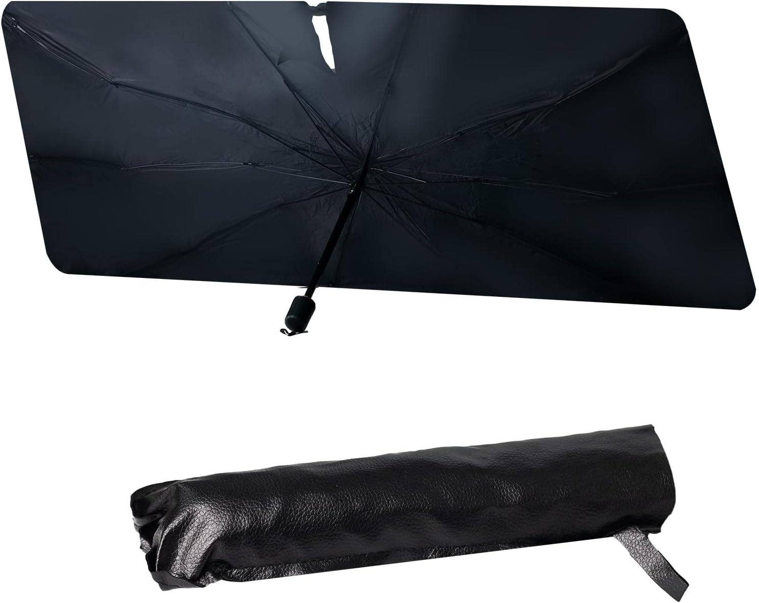 Kaoruo Car Windshield Sun Shade &ndash; UV Block & Heat Shield, Foldable Sunshade Cover for Sedan, SUV & Truck, Compact Windshield Insulation Protector image number 4