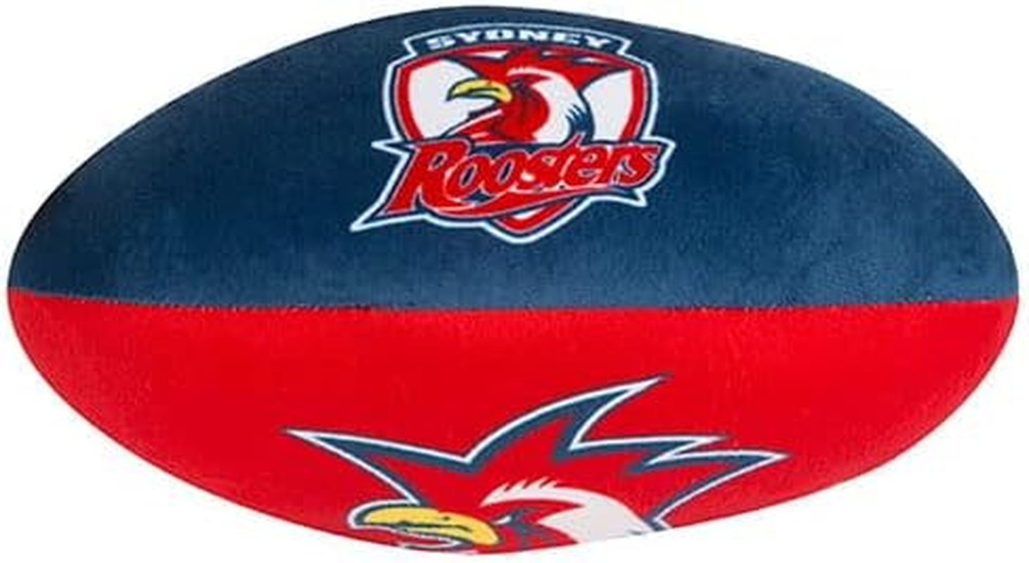 Sydney Roosters NRL Plush Football Ball Soft Sublimated Team Jersey Print