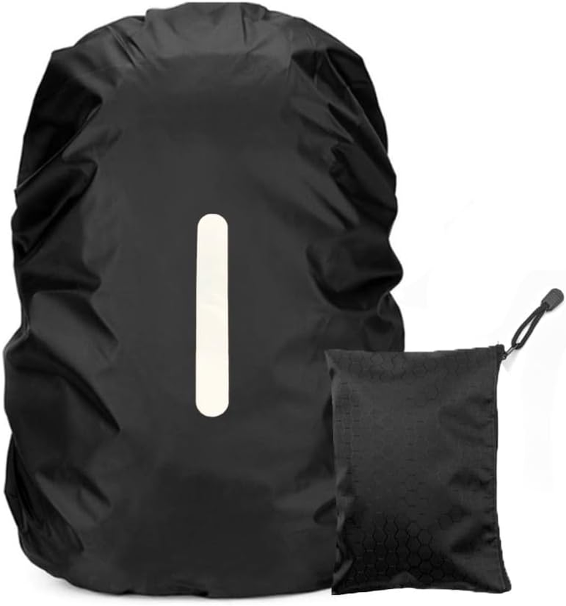 LICQIC Waterproof Rain Cover for Backpack, Reflective Rucksack Rain Cover for Outdoor, Hiking, Camping, Traveling, Cycling