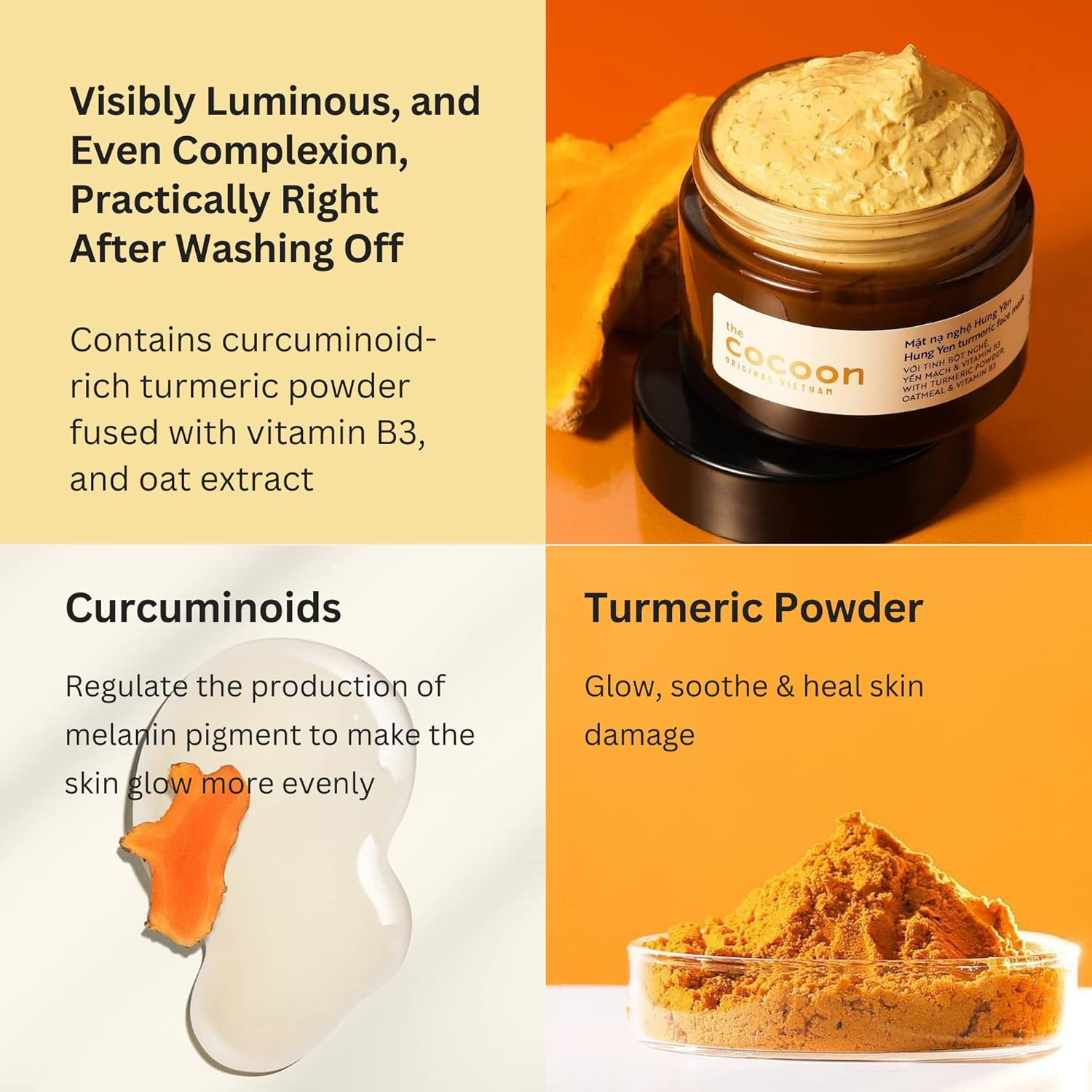 Cocoon Hung Yen Turmeric Face Mask (100Ml) image number 2