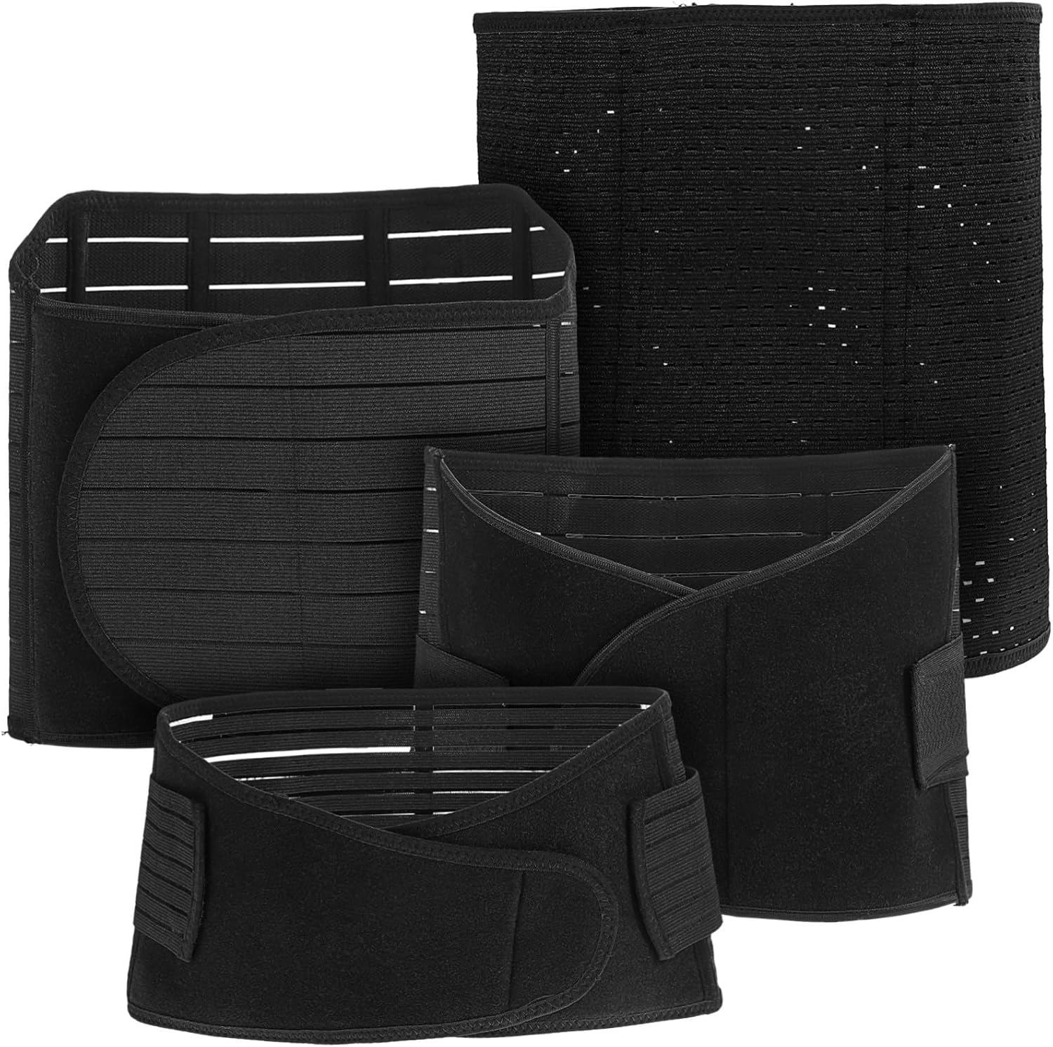 Sosoport Postpartum Belly Band Maternity Girdle with Closure for after Birth Supportive Waist Trimmer for Moms