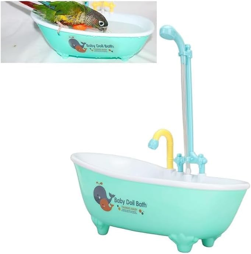 Parrot Automatic Shower Bathtub,Bird Bath Tub Bird Shower Bath with Faucet,Automatic Parrot Bathtub Bird Shower Bathtub,Automatic Parrot Bathtub Bird Shower Bathtub,Automatic Bird Bathtub Pet Bath Tub image number 6