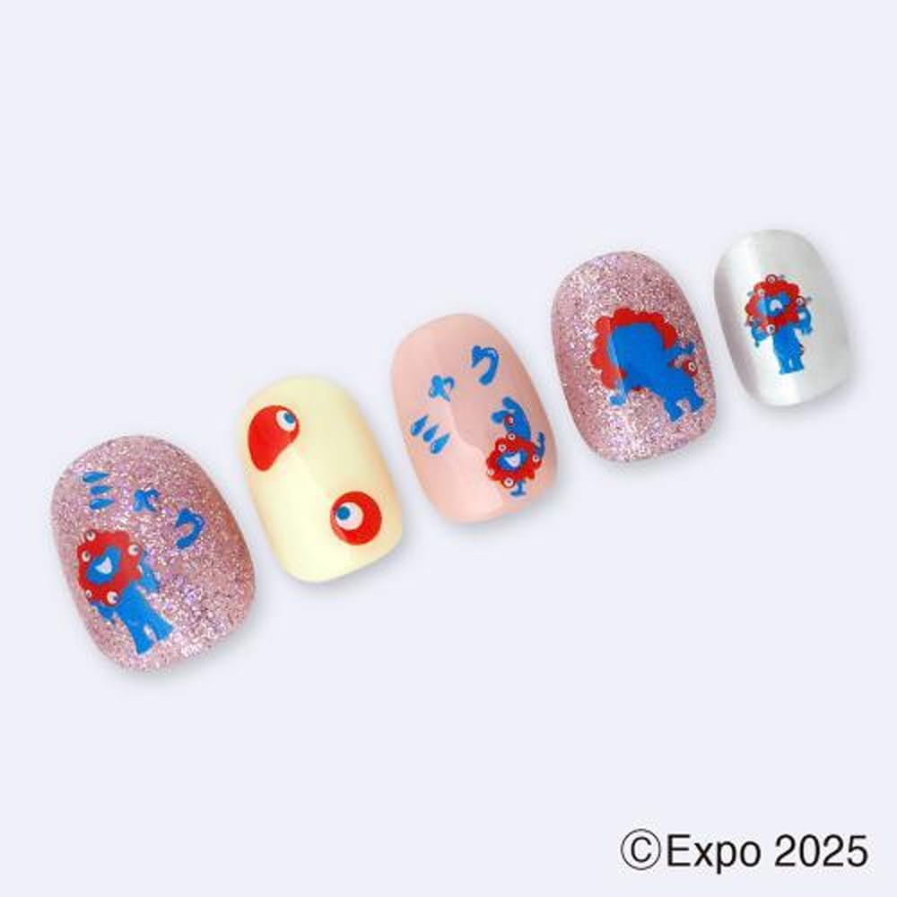 TSUMEKIRA BA-MYA-101 2025 World Expo Osaka/Kansai Osaka, Jungle Nail Sticker 1 image number 4