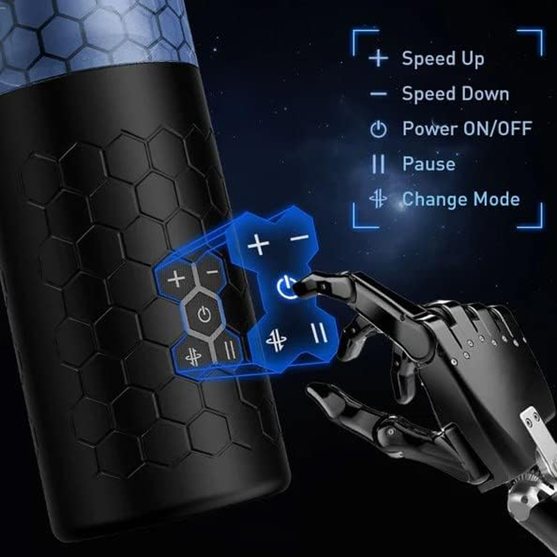 Wedol Male Masturbator Automatic Masturbation Cup with 10 Thrusting Spinning Modes and 10 Speeds Hands-Free 3D Realistic Vagina Oral Stroker Sex Toys for Men Masturbation image number 3