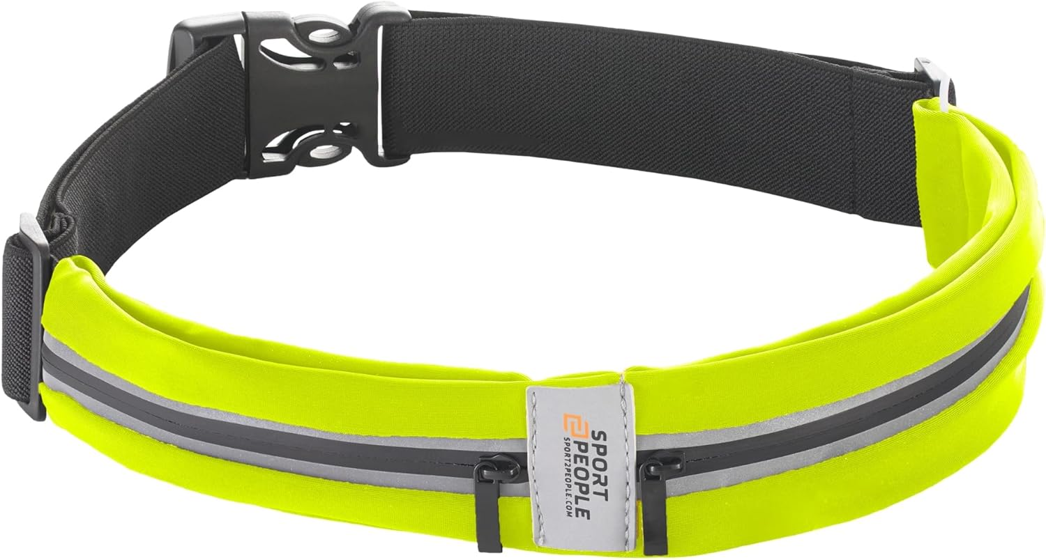 Water-Resistant Running Belt for Men and Women, Running Fanny Pack for Hands-Free Workout, Phone Holder for Running, Freerunning Reflective Waist Pack, Money Belt