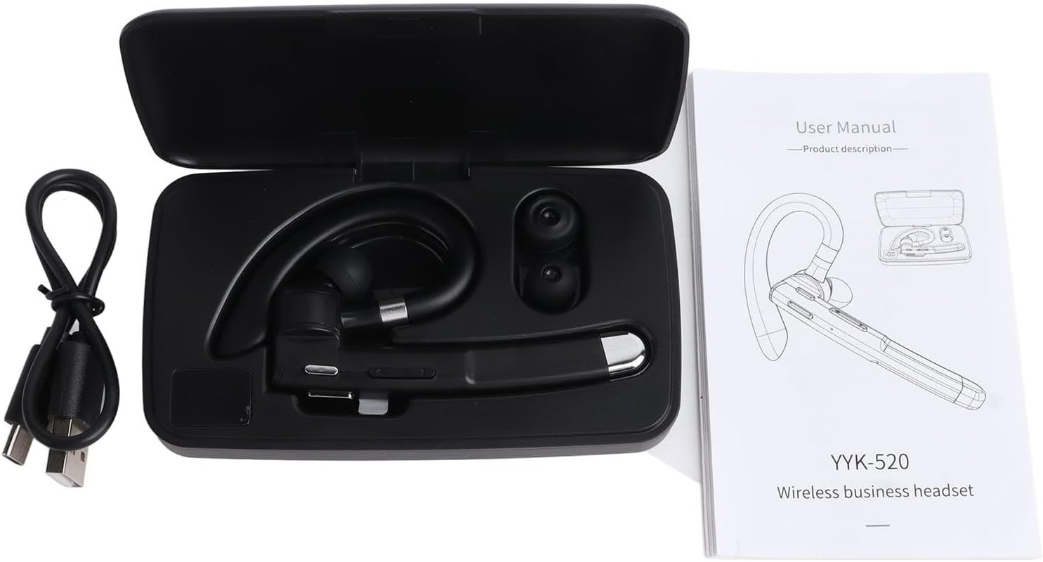 Goshyda 5.1 Earphones, Single Ear Noise Cancellation, Comfortable, Adjustable Headset for Driving image number 4