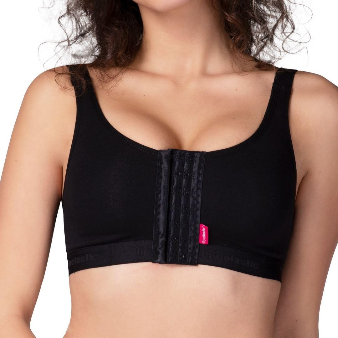 LIPOELASTIC PI Active - Medical Post Surgery Cotton Bra - Front Closure & Seamless Cups image number 1