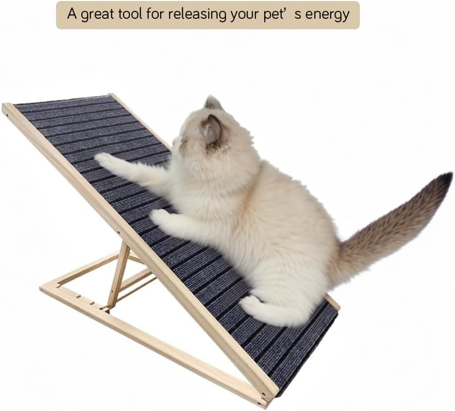 Wooden Dog Stairs 4 Tier, Adjustable & Foldable for Elderly Pets with Joint Pain,Reduce Foot Strain,4-Step Pet Stairs for Small Dog Cat Training Ramp image number 5