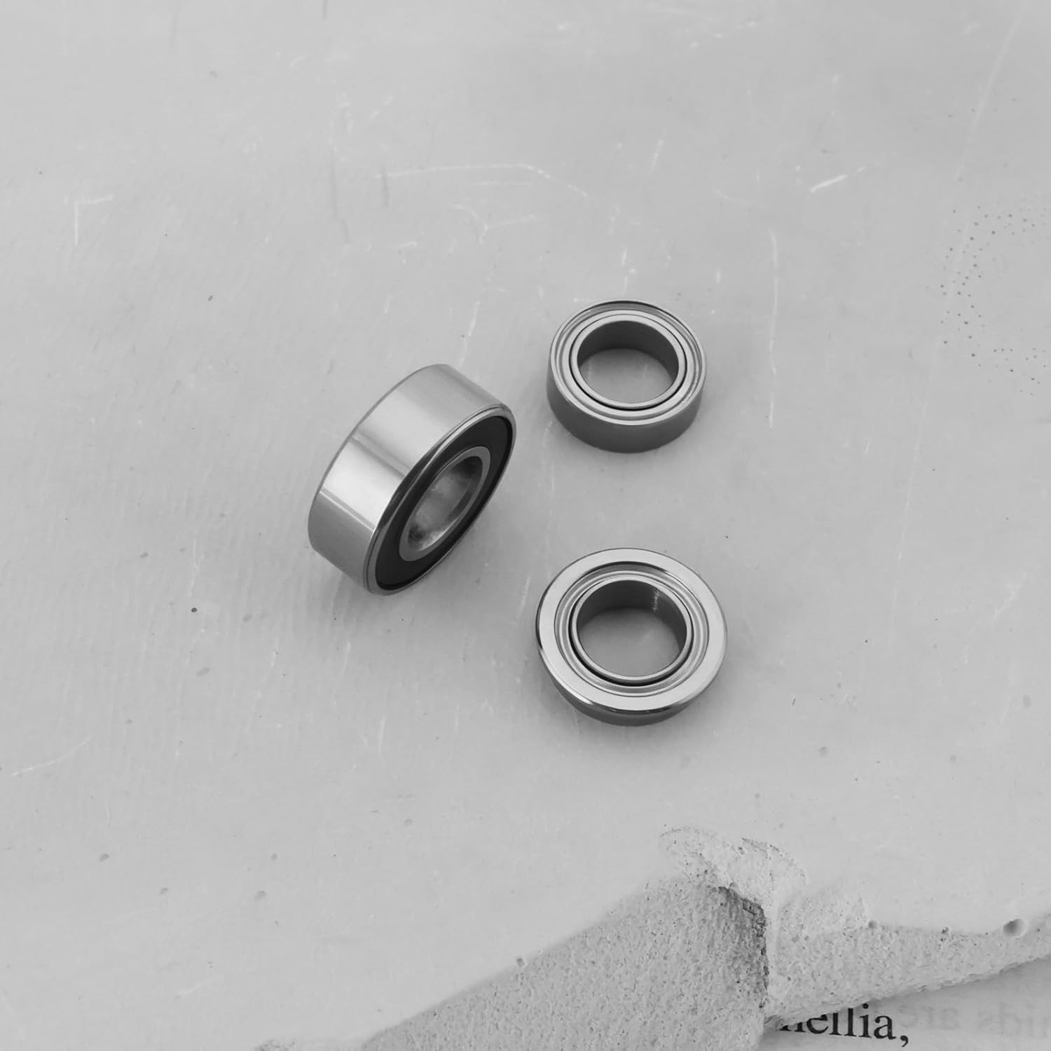 Emsea 24Pcs RC Car Ball Race Bearing Upgrade Bearing Set Replacement Part 5X11X4Mm 2RS 5X8X2.5Mm ZZ 5X8X2.5Mm Flanged Compatible with T-Amiya MF-01X image number 2