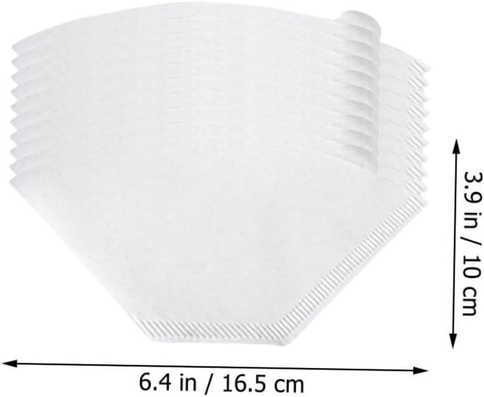GRIRIW 200Pcs Disposable Cone Coffee Filter Papers for Espresso and Drip Coffee Unbleached Stackable Design Compatible with Machines Fast Brewing and Flavor-Preserving for Office and Home image number 4