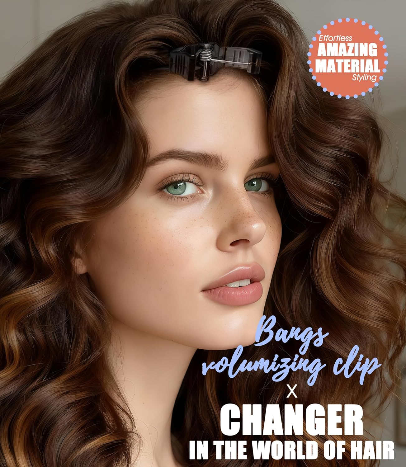 Volume Clips Hair Pack of 4 for Fluffy Ponies, Volume Clip for Hairline, Hair Clip No Imprint Hair Root Lifting Clips for Men and Women image number 1