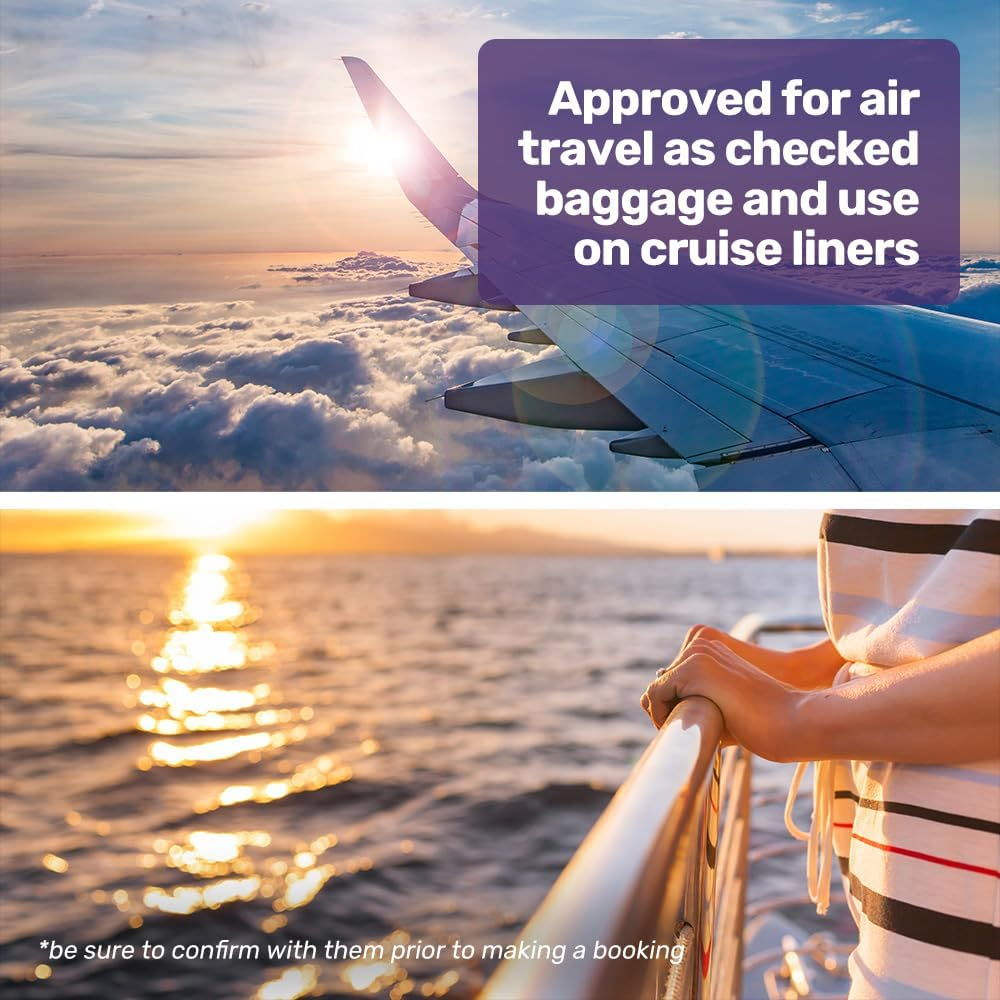 "Equipmed Electric Wheelchair Folding, Long Range, Airline Approved, Lithium Battery, 24"" Light Rear Wheels, Matte Black/Blue" image number 4