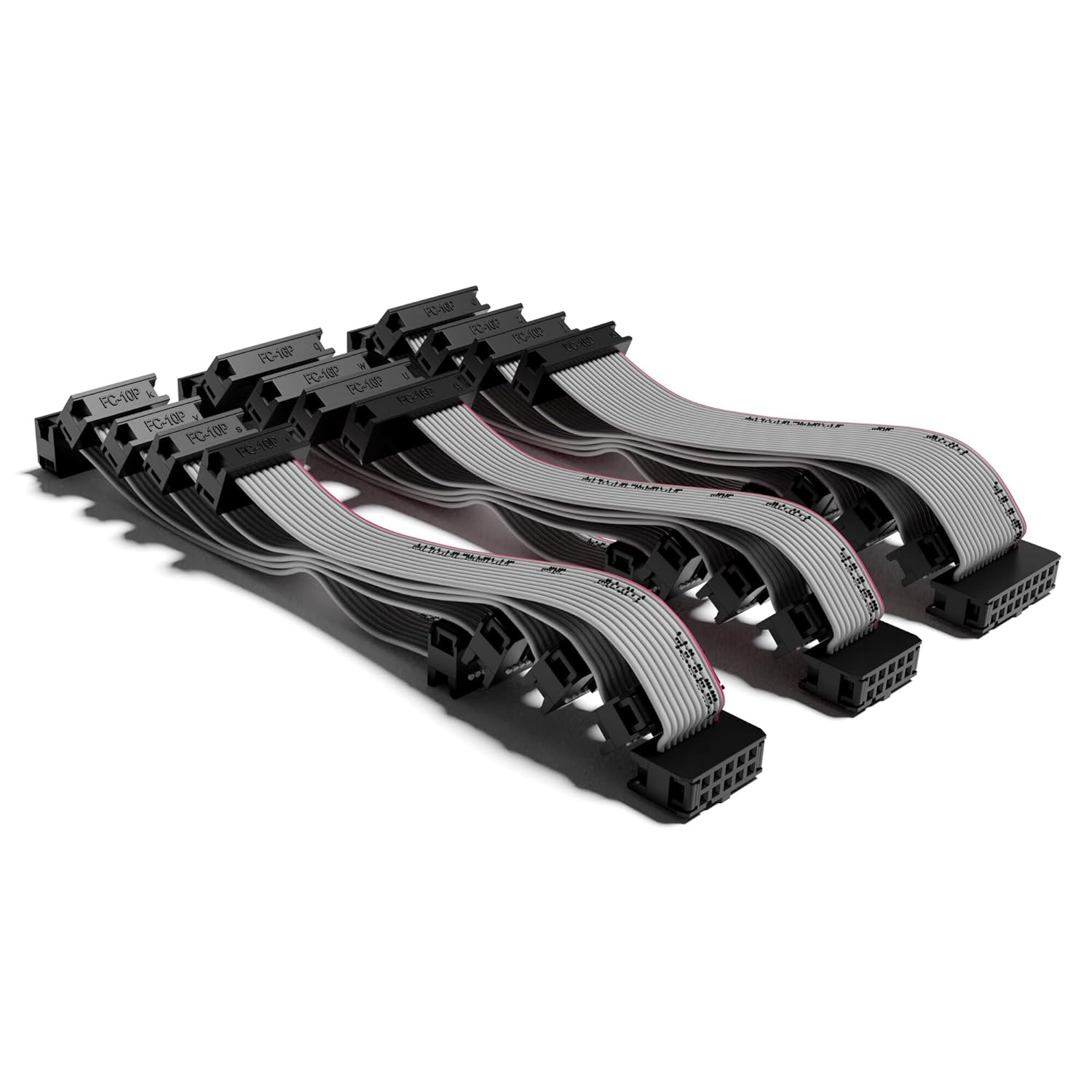 Excelvalley - 5-Pack - Eurorack Flat Ribbon Power Cables Modular Synth Synthesizer [16 to 16 Pins | 10 Cm - 3.94"] image number 6