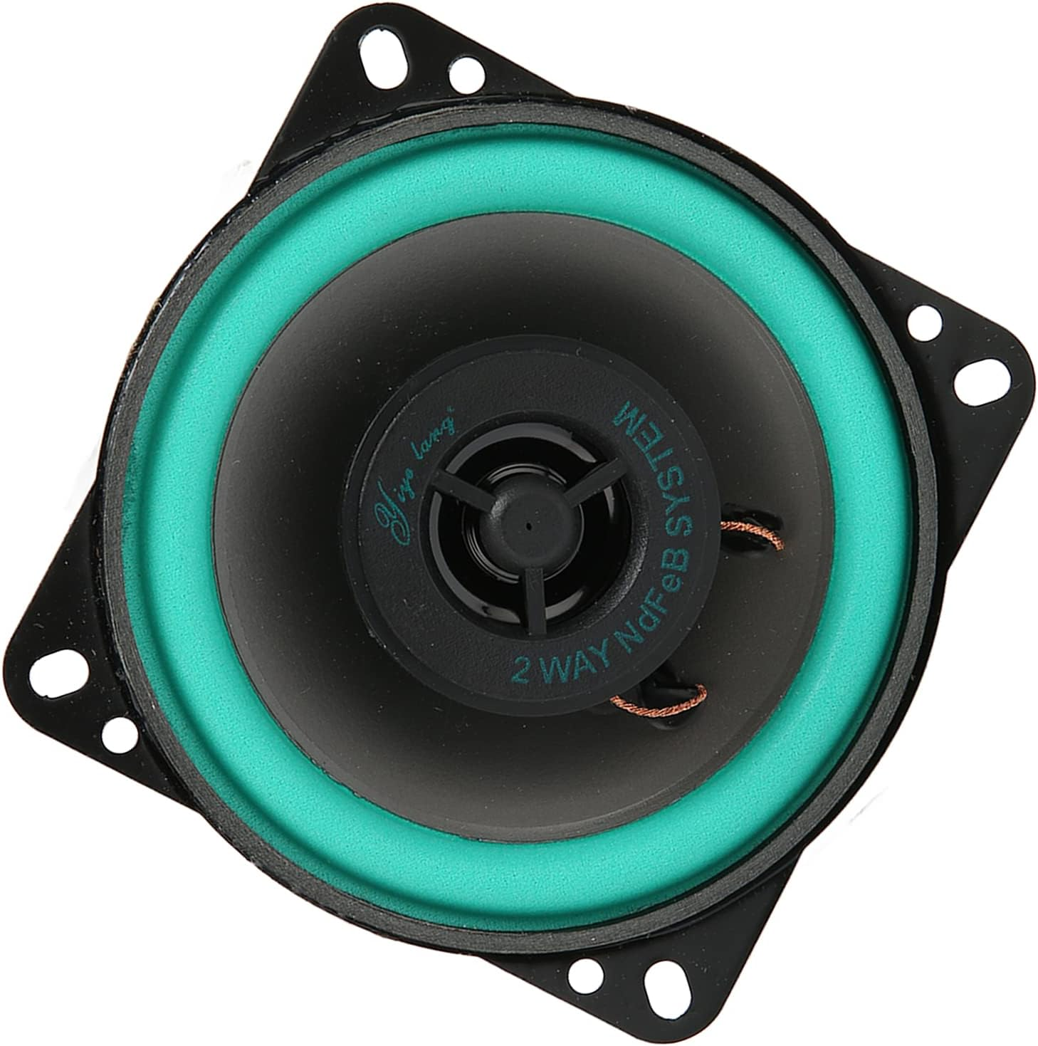 Coaxial Car Speakers, 4In 100W High Power Car Audio Speaker, Hifi Stereo High Sensitivity Car Speakers for Car Sound Systems, 4 Ohms 87Db Car Audio Coaxial Speakers System image number 3