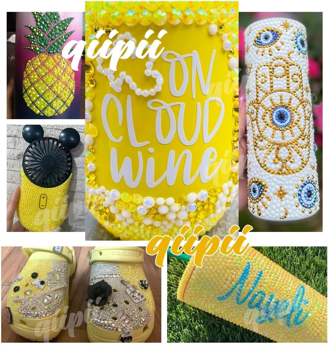 Orange Ab Resin Rhinestone with Jewelry Glue B7000 for Stunning Craft Ss6 Ss10 Ss16 Ss20 Ss30 Gelatin Stones Flat Bottom Diamonds Gems Pendants for Nail Face Eyes MA image number 5