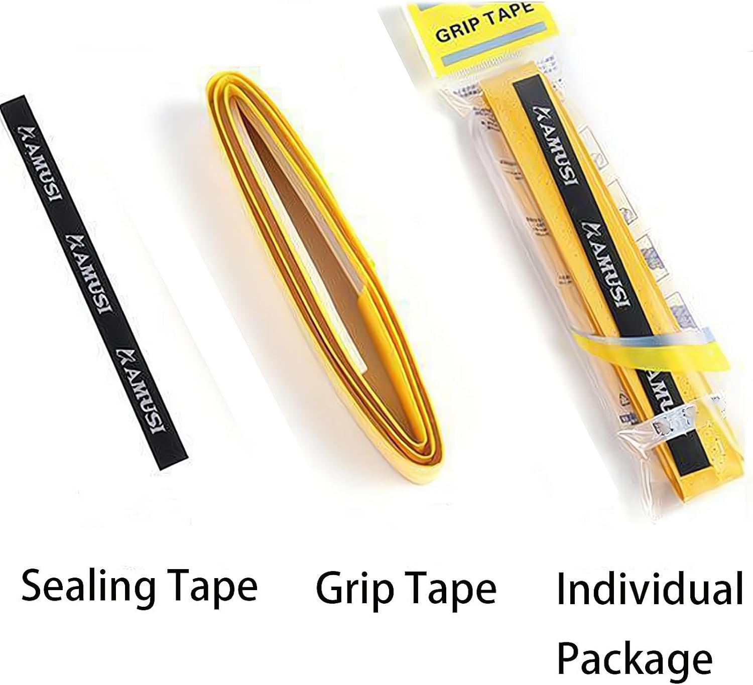 REGODI 12 Pcs Tennis Racket Grip Tapes along with Anti-Slip Pickleball Paddle Grip Bands - Colorful Racquet Replacement Grip Tapes for Tennis, Badminton and Pingpong image number 5