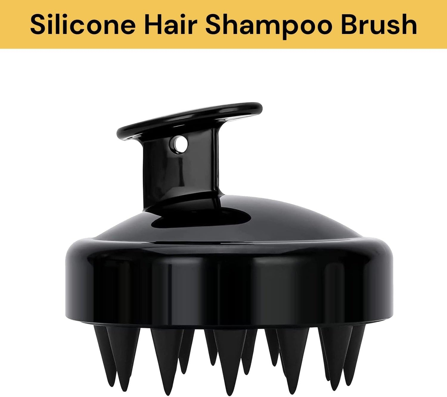 EZONEDEAL Hair Scalp Massager Hair Growth - Shampoo Brush Hair, Manual Wet & Dry Head Massager Scalp Brush Soft Silicone Bristles Care for the Scalp Scrubber Scalp Exfoliator Brush Dandruff Removal