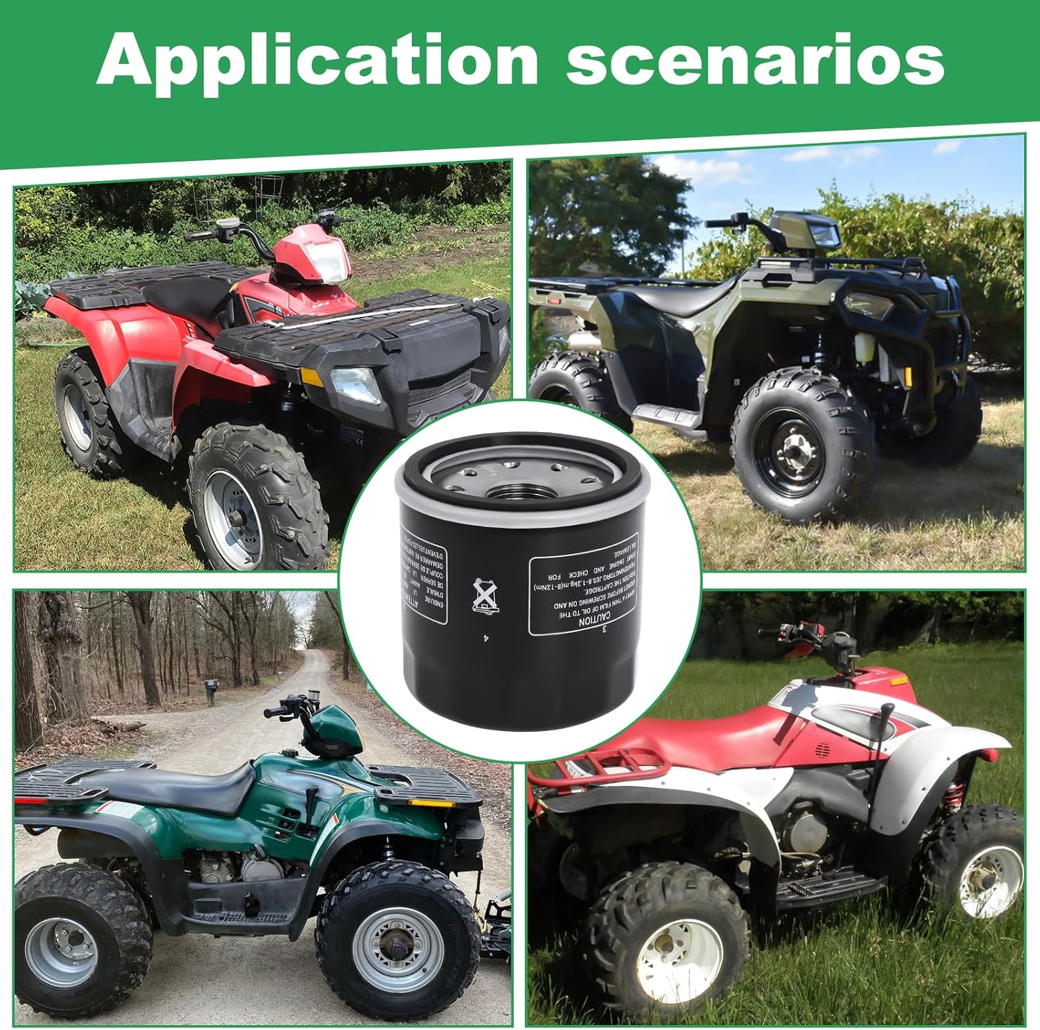 2520799 Engine Oil Filter for Polaris 2009-2019 Scrambler Sportsman XP 850 570 Engine Oil Filter 3089996 2520799 (2 Pack) image number 2