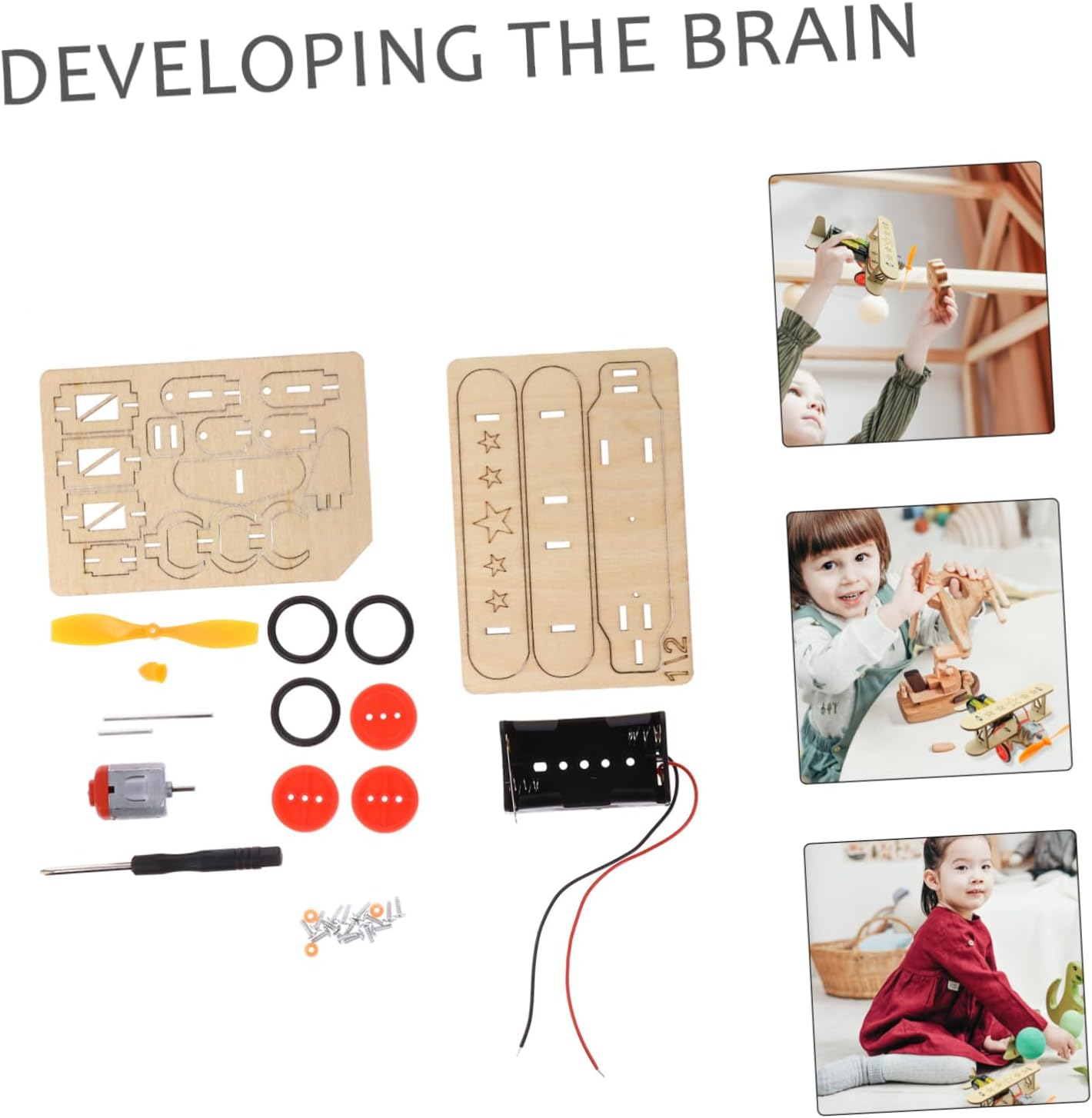 KONTONTY Toy Drone Model Kit DIY Plane Aircraft for Boys and Girls Y Toy Safe Fun Learning Toy image number 6