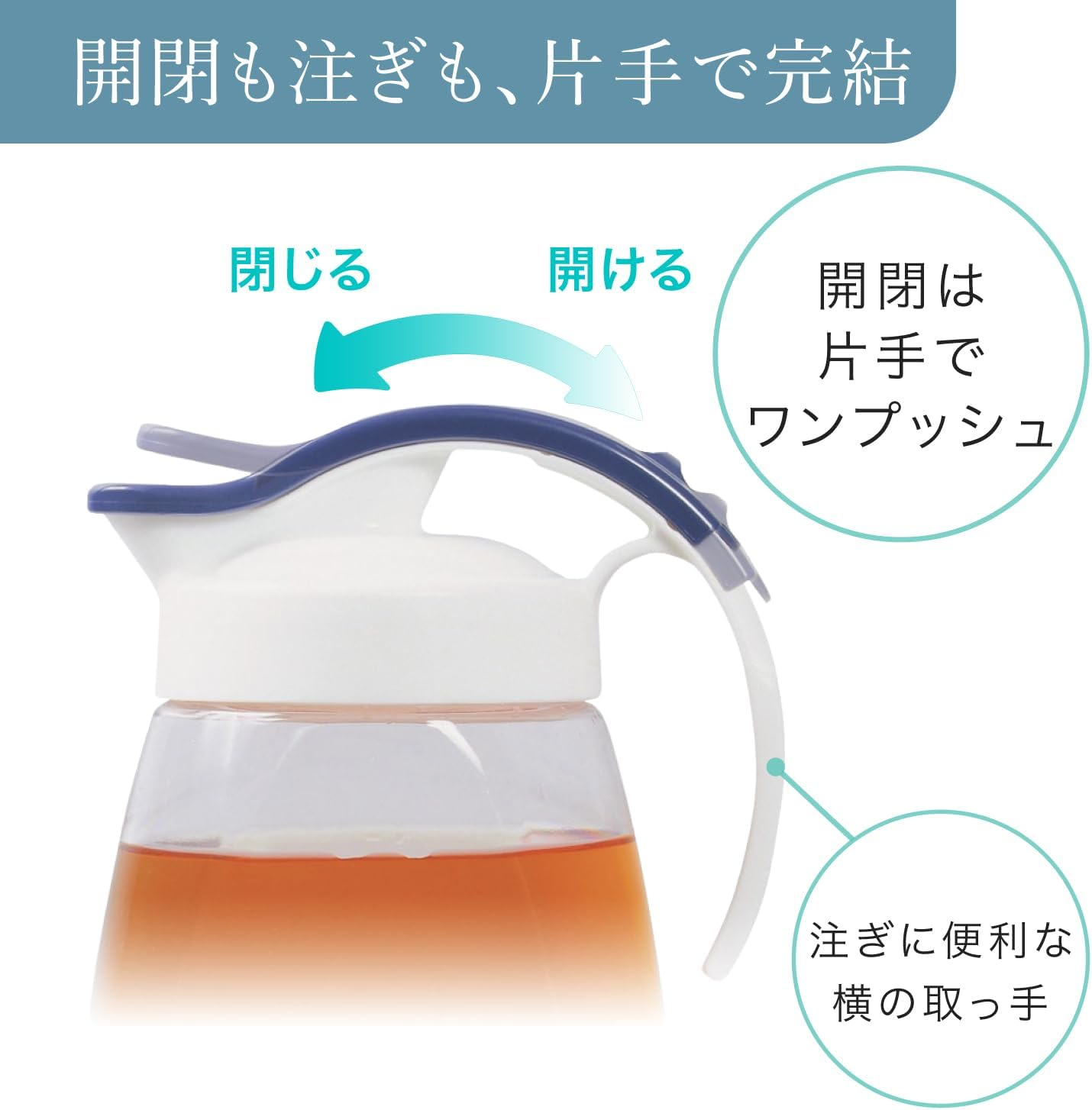 Iwasaki Industries K-1264DB Vertical Horizontal Slide Pitcher, 0.7 Gal (2.2 L) image number 6