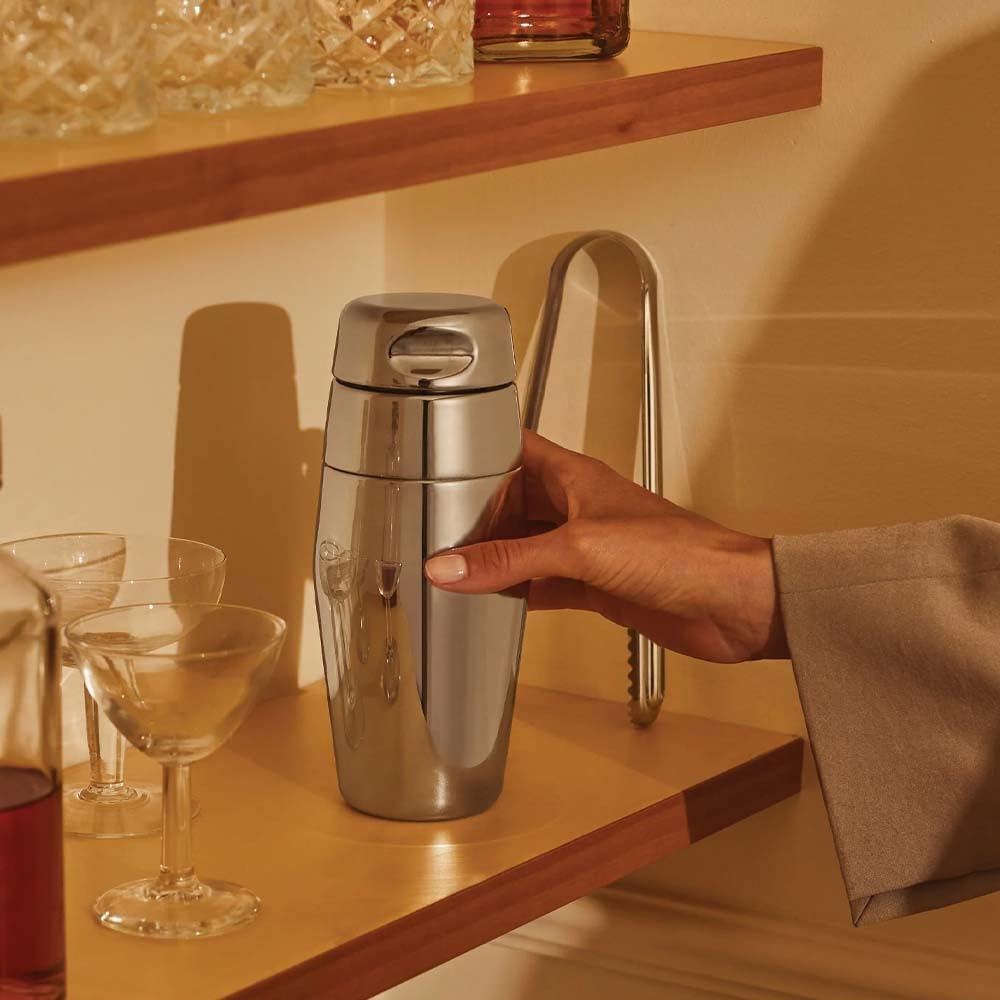 Alessi Cocktail Shaker, Mirror Polish 17-3/4-Ounce image number 1